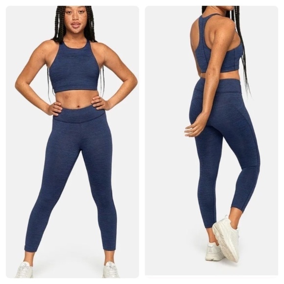 Outdoor Voices Move Free Crop Space Dye Leggings M - Picture 1 of 6